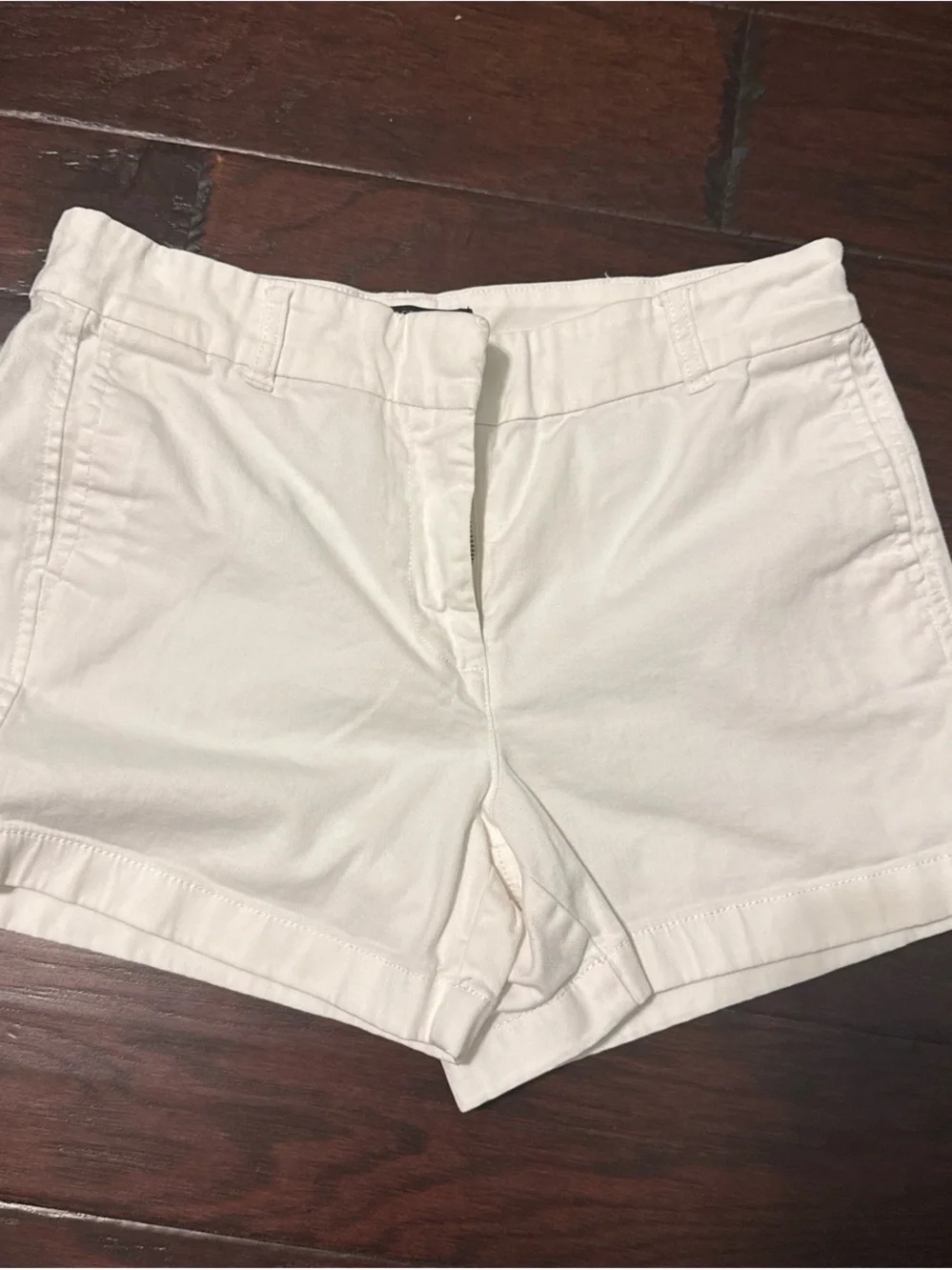 J. Crew Women's White Cotton Bermuda Shorts